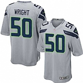 Nike Men & Women & Youth Seahawks #50 K.J. Wright Gray Team Color Game Jersey,baseball caps,new era cap wholesale,wholesale hats